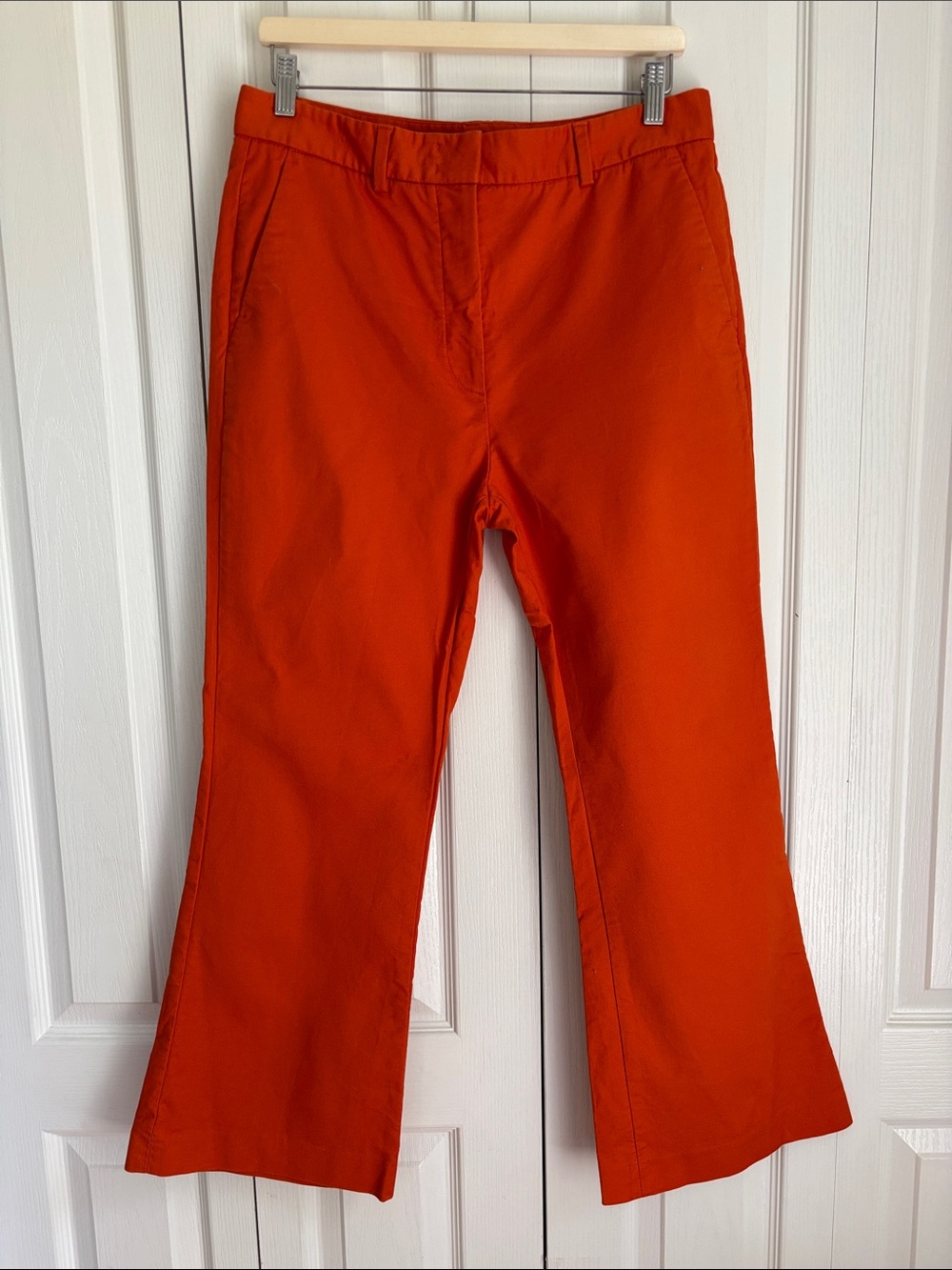 Massimo Dutti Flare Trouser Pant. Orange. Size 10. Made in Turkey